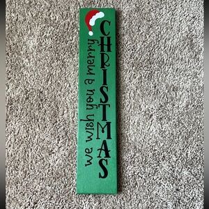Green Christmas Sign